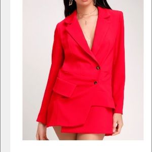 Lulu’s nwot red blazer dress size small